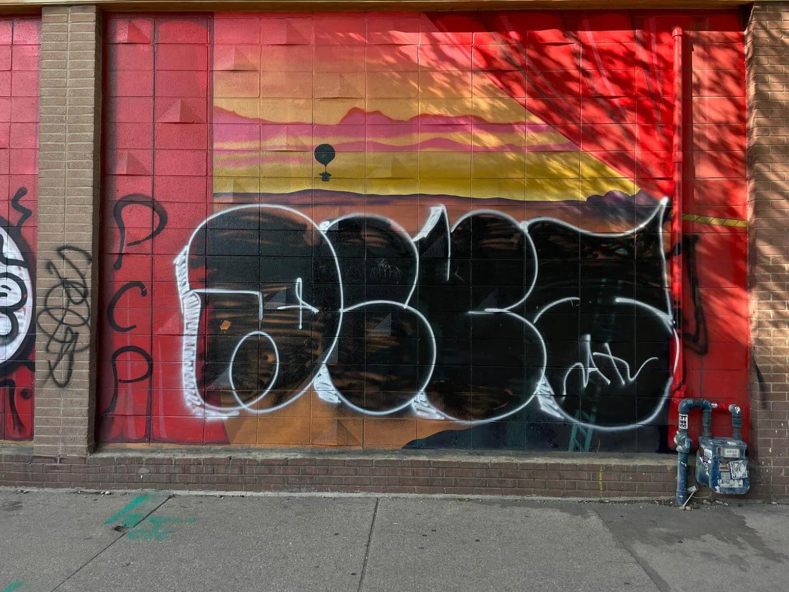 Graffiti Removal before