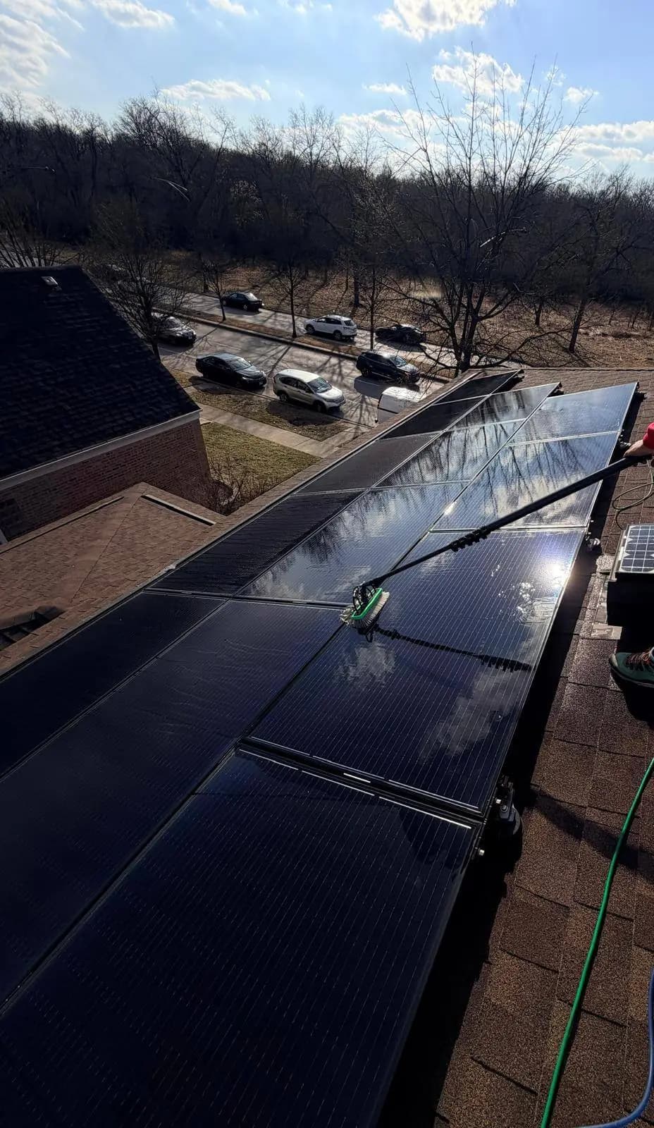 Solar Panel Cleaning after